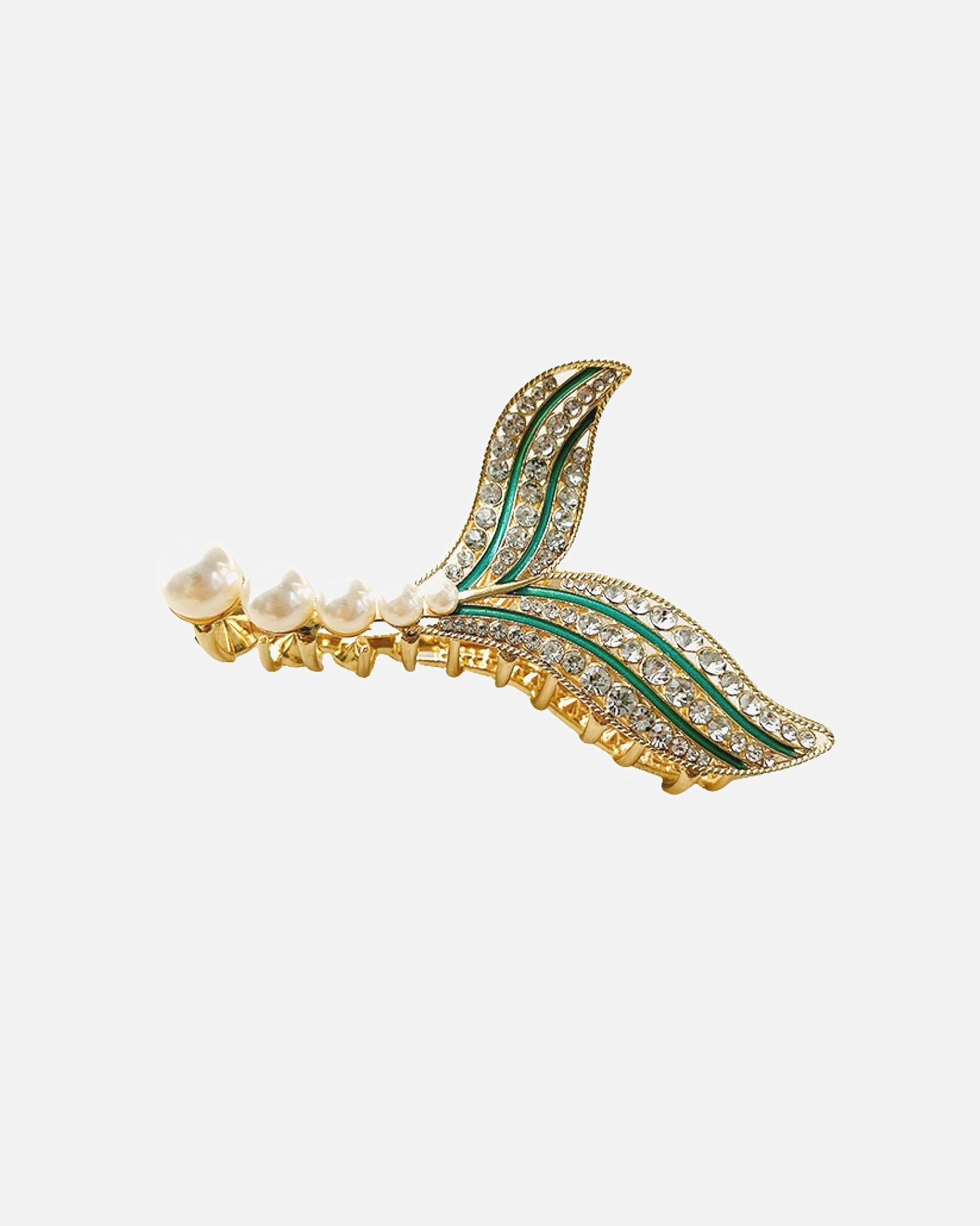 Skřipec do vlasů po Pro ženySOHOAqua spona do vlasůZelená / Zlatá