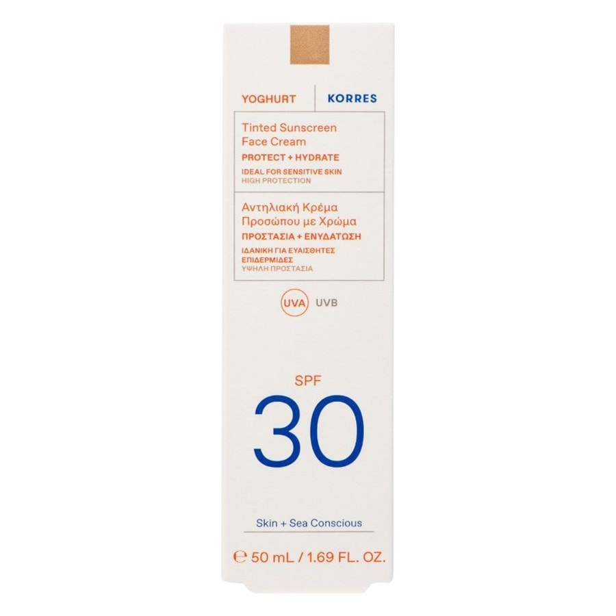 KORRES - Jogurtový tónovaný opalovací krém na obličej SPF30 Opalovací krémy 50 ml dámské