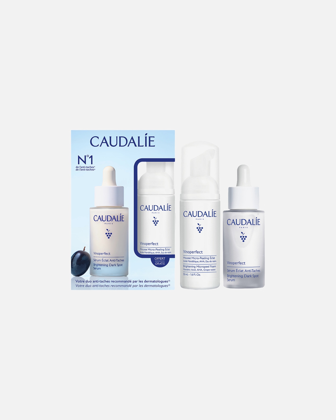 po UnisexCaudalie#INNERBEAUTYVinoperfect Brightening Serum & Micropeel Set1 kus