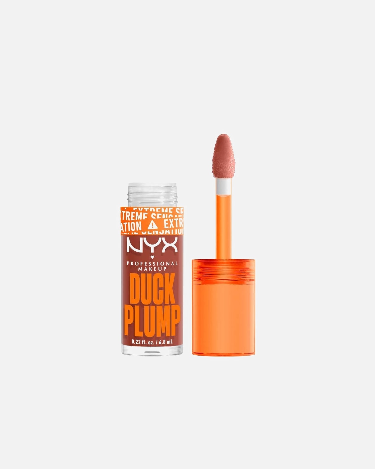 Lesk na rty po Pro ženyNYX Professional Makeup#INNERBEAUTYDuck Plump Extreme Sensation Plumping Gloss05 Brown Applause