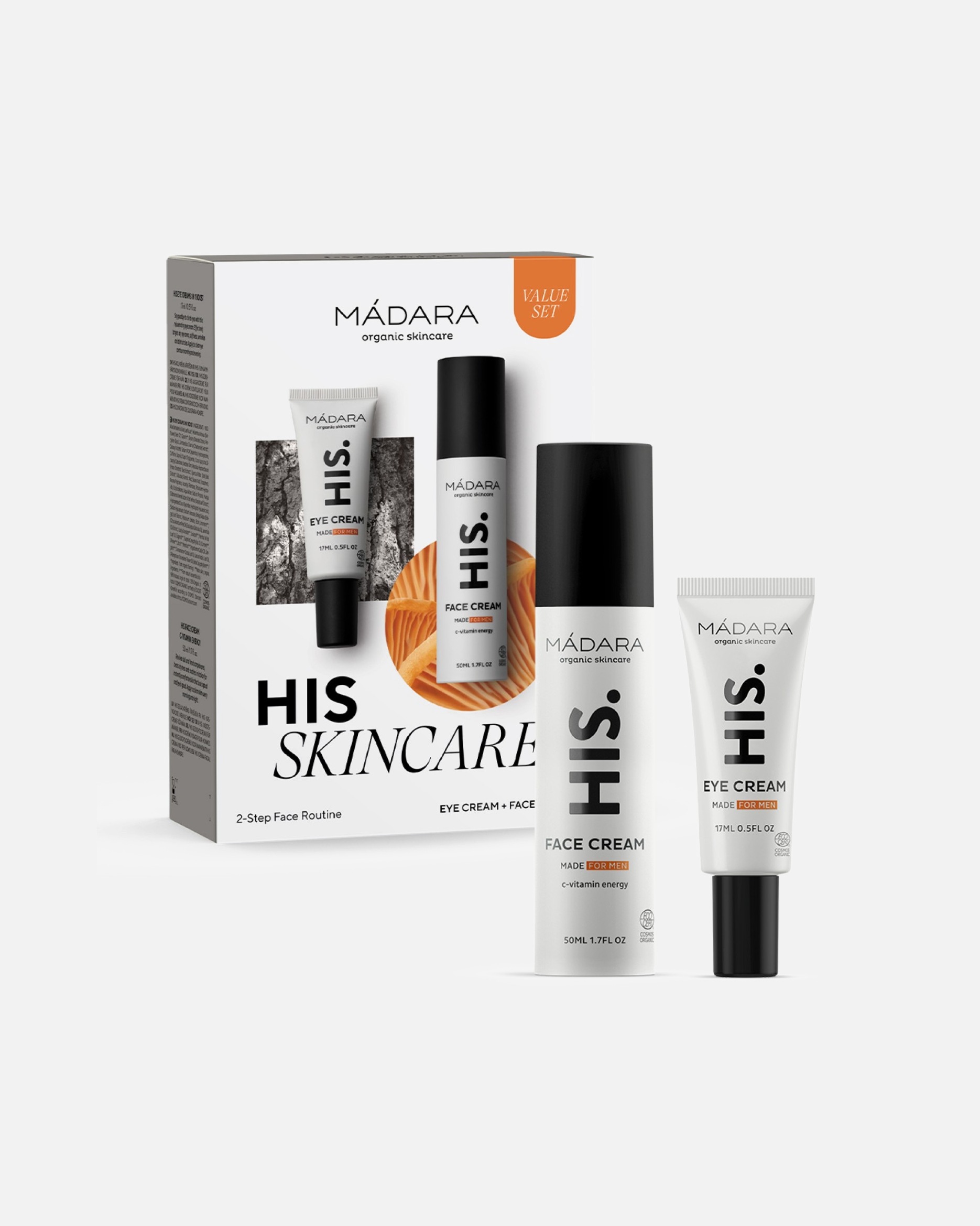 Skincare sada po Pro mužeMÁDARA#INNERBEAUTYHIS Skincare – 2dílná sada pro péči o pleť obličeje 1 kus