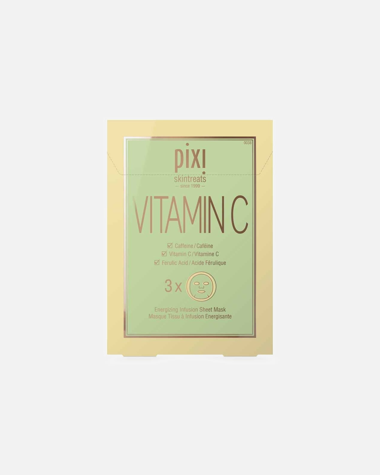 Plátýnková maska po UnisexPixiVitamin C Energizing Infusion Sheet Mask - 3 x 23 g1 kus
