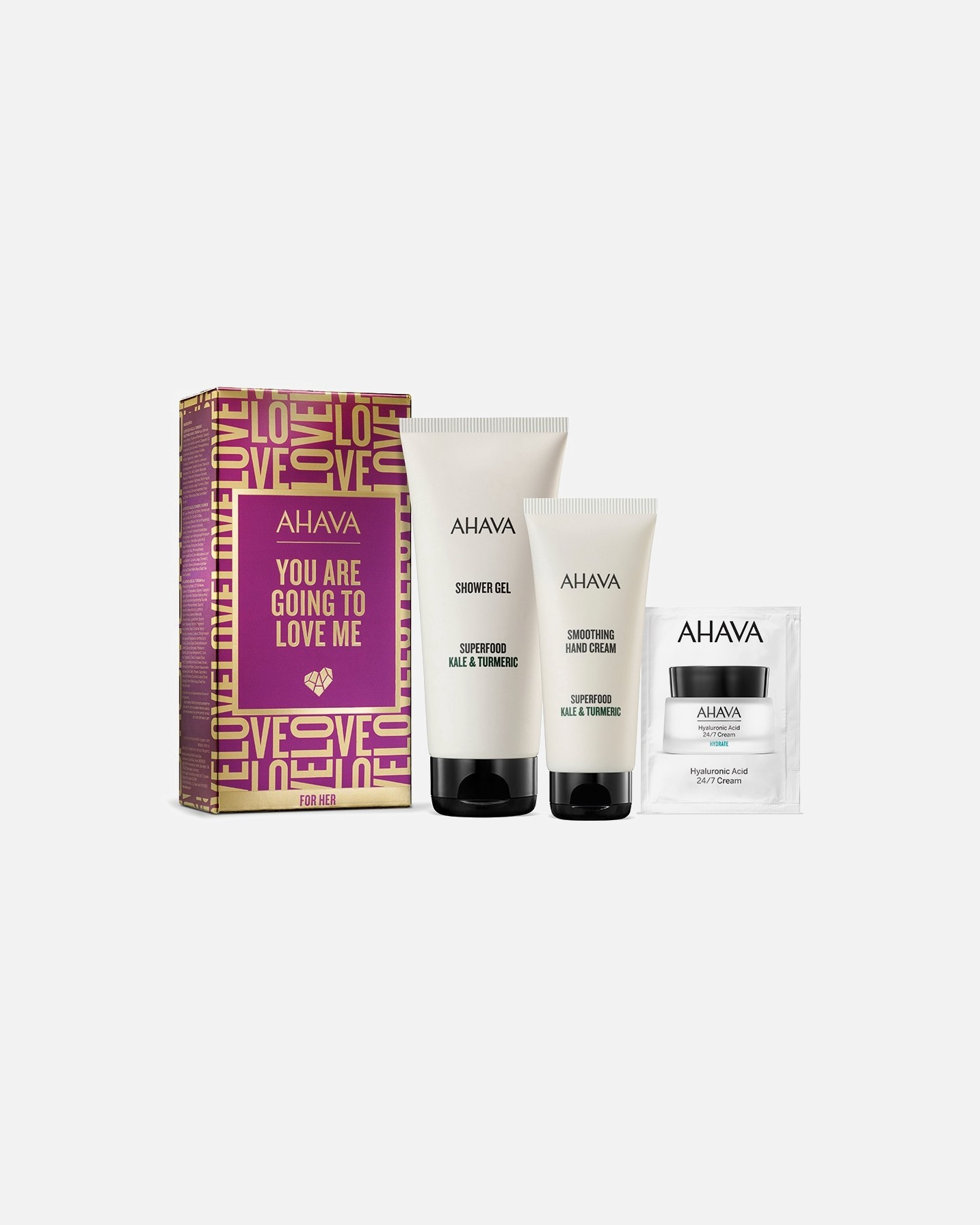 Sada tělové kosmetiky po Pro ženyAHAVA#INNERBEAUTYYou Are Going to Love Me Kit1 ks