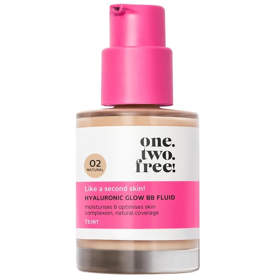 one.two.free! - Krok 3: Péče Hyaluronic Glow BB Fluid BB a CC krémy 30 ml Světle hnědá unisex
