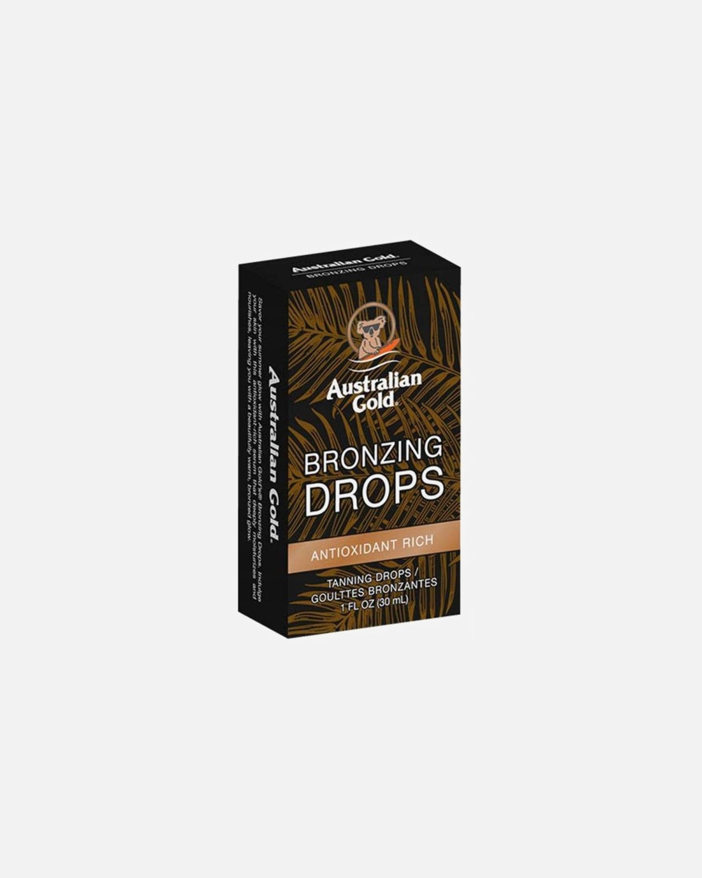 Bronzer po UnisexAustralian GoldSamozavedené kapky30 ml