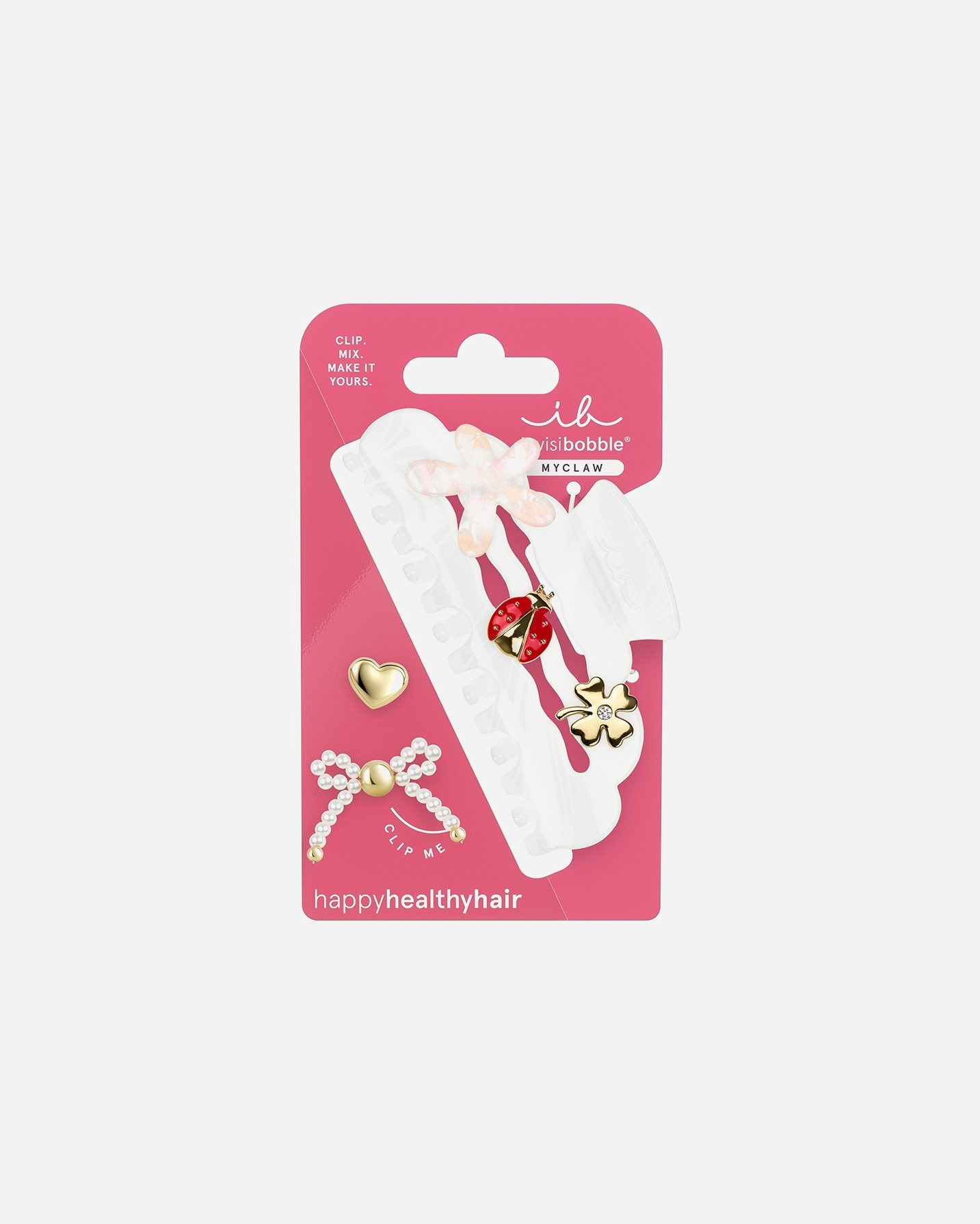 Skřipec do vlasů po Pro ženyInvisibobble#INNERBEAUTYIB MYCLAW L Full of Charms 6pc1 kus