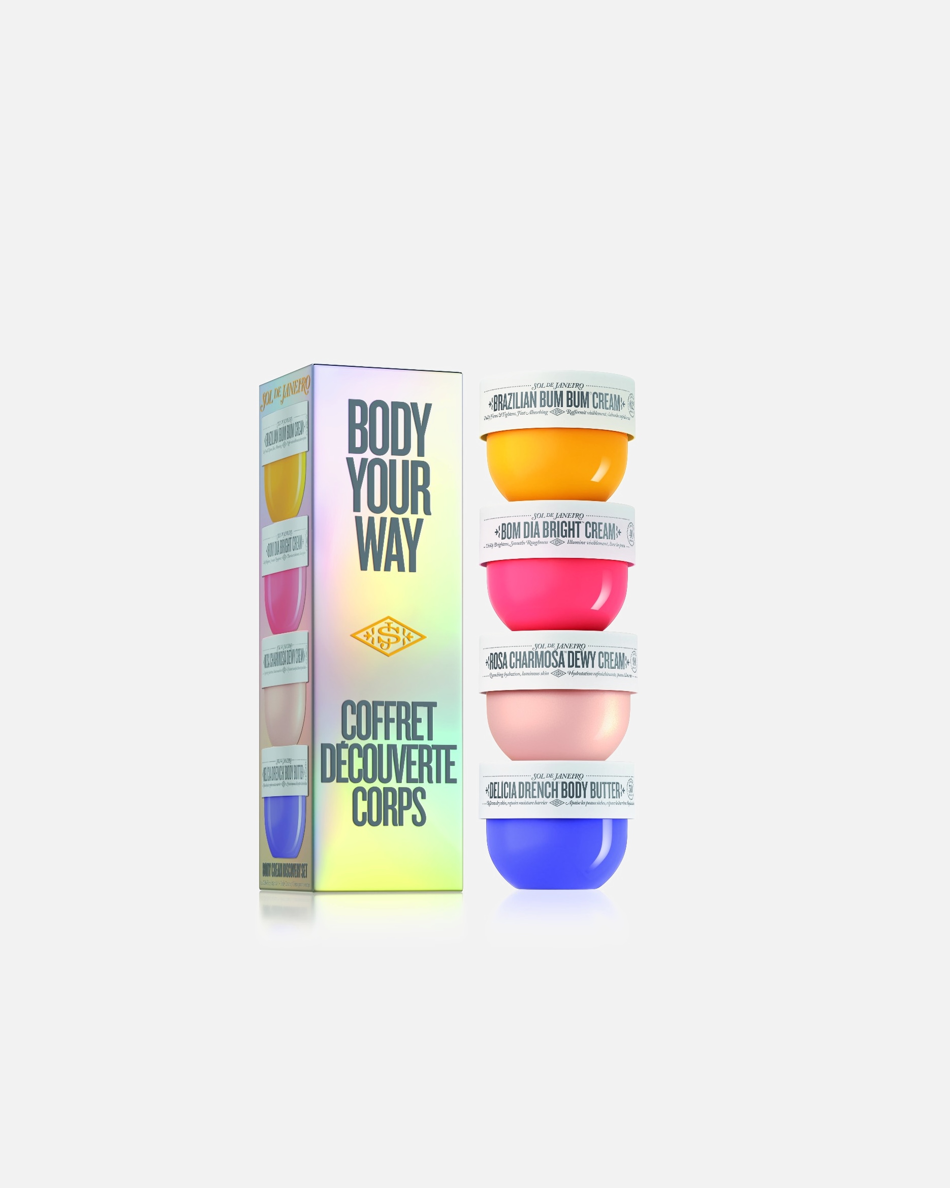 Sada tělové kosmetiky po UnisexSol de Janeiro#INNERBEAUTYBody Your Way Body Cream Set1 kus