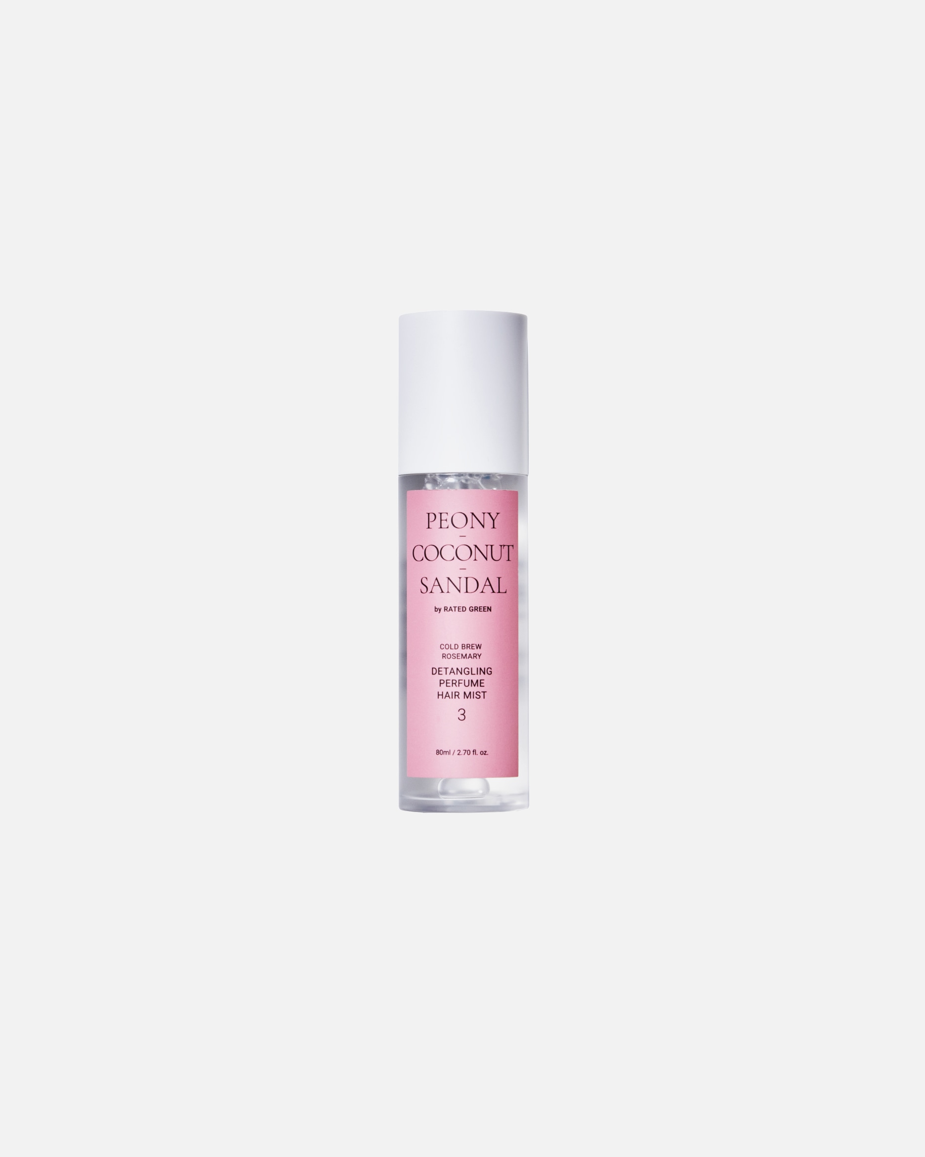 Sprej na odrosty po Pro ženyRated Green#INNERBEAUTYDETANGLING PERFUME HAIR MIST 03 (PEONY-COCONUT-SANDAL)80 ml