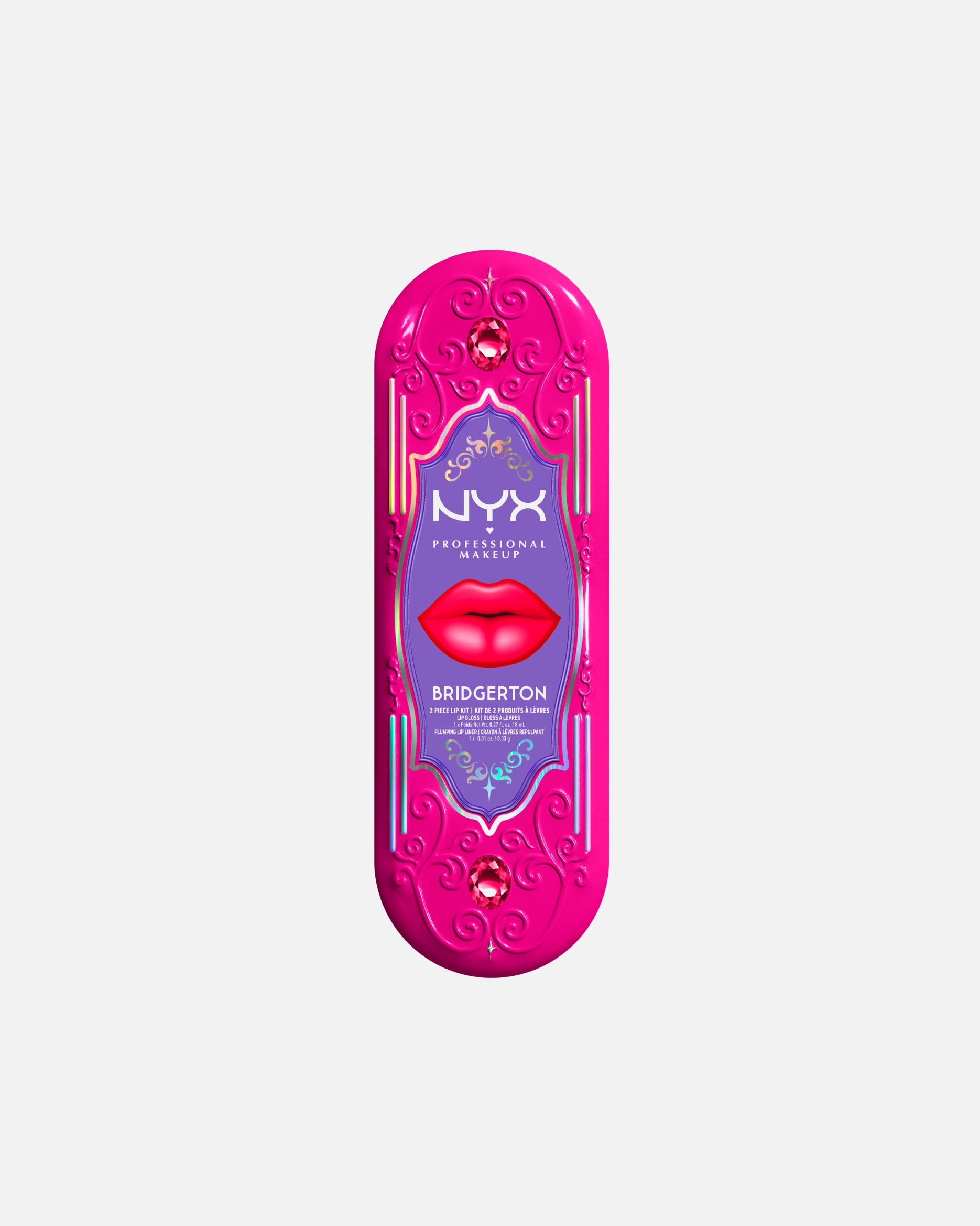 Lesk na rty po UnisexNYX Professional MakeupBridgertonRoyal Treasures 2dílná sada na rty1 kus