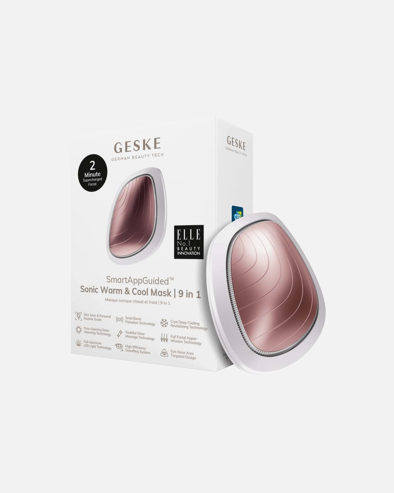 Elektrický masážní přístroj na obličej po UnisexSonic Warm&Cool Mask 9 In 1Starlight