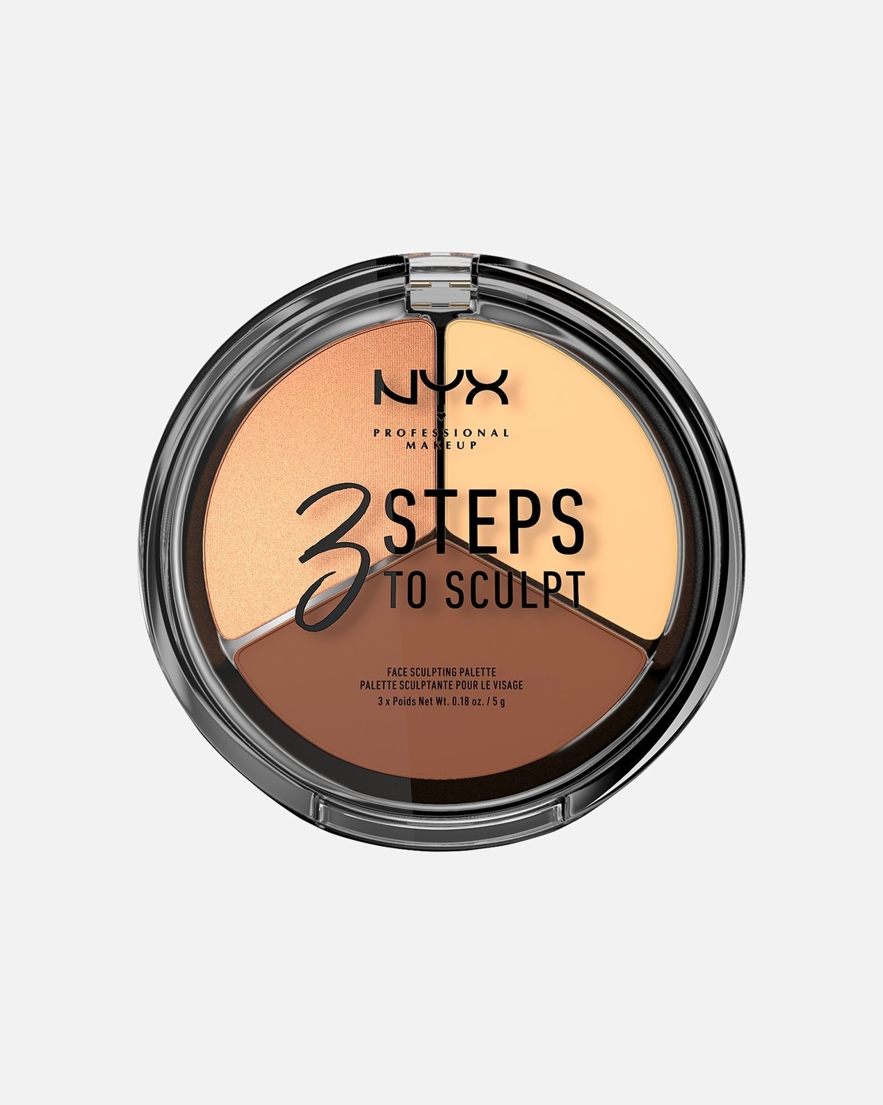Pudr po UnisexNYX Professional Makeup#INNERBEAUTY3 Steps To Sculpt Face Sculpting PaletteLight