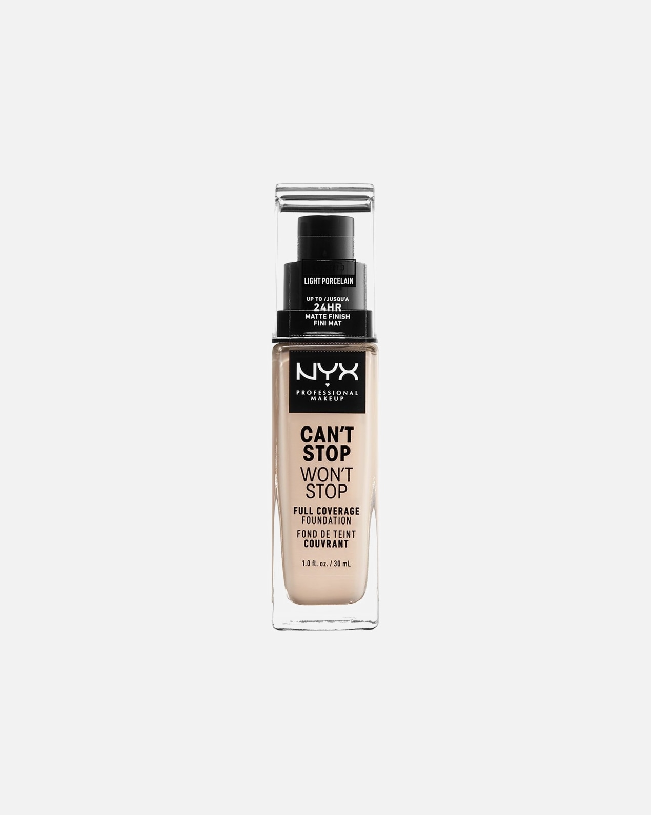 Make-up po UnisexNYX Professional MakeupWeddingCan't Stop Won't Stop Full Coverageč. 1.3 - Light Porcelain