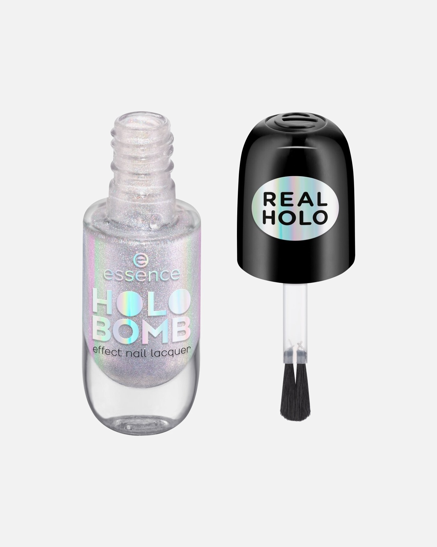 Lak na nehty po UnisexEssenceHOLO BOMB Effect Nail Lacquer01 - RIDIN' HOLO