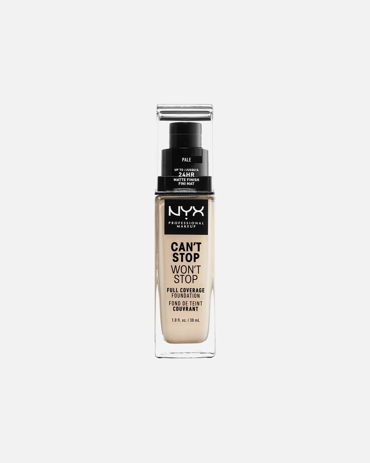 Make-up po UnisexNYX Professional MakeupWeddingCan't Stop Won't Stop Full Coverageč. 1 - Pale