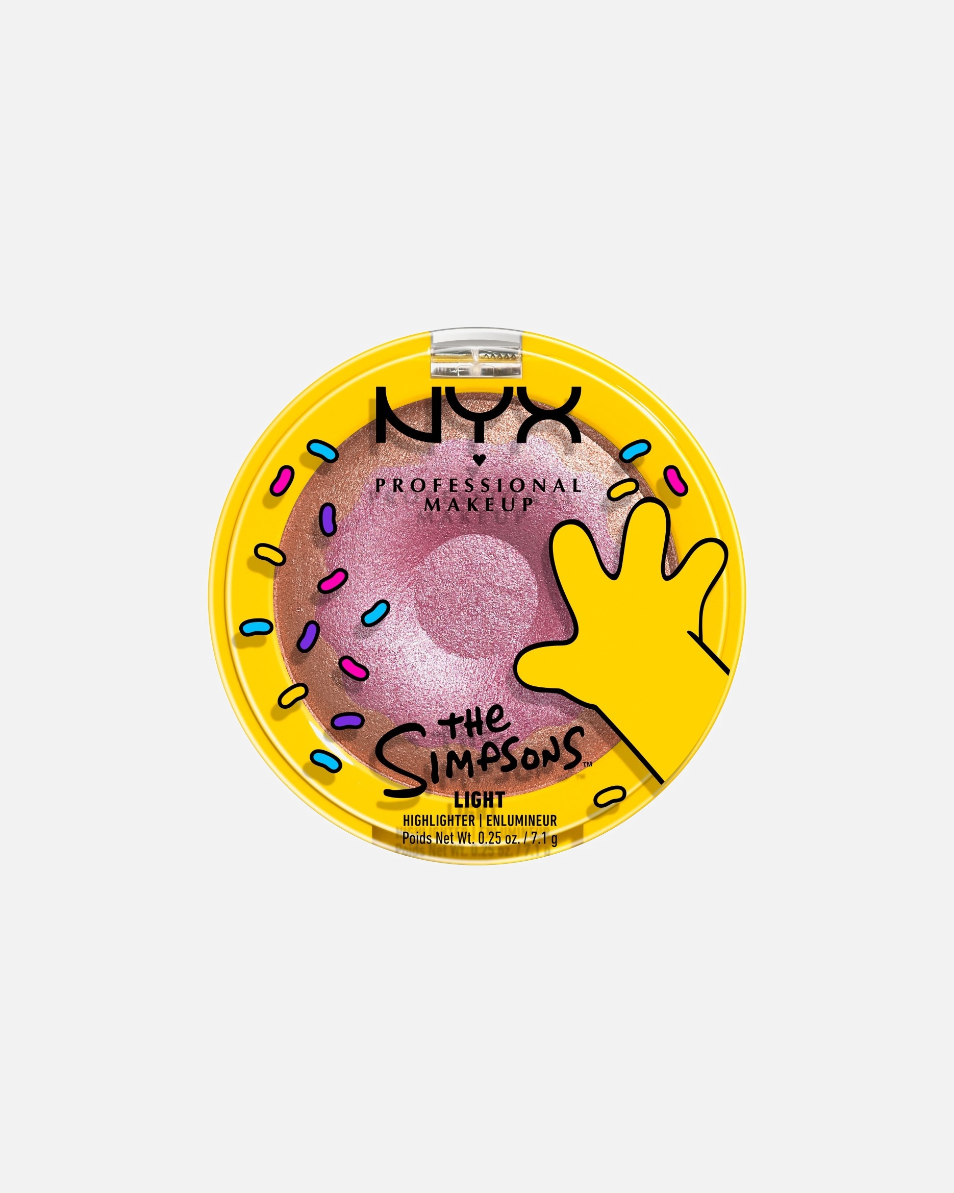 Rozjasňovač po Pro ženyNYX Professional MakeupSIMPSONSSimpsons Donut HighlighterDONUT MIND IF I DO